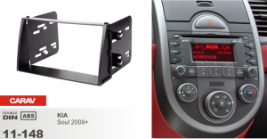 Рамка перехідна Carav 11-148 Kia Soul 2009+