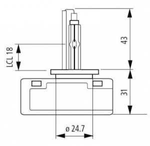  Лампа ксеноновая MLux D5S (P32d-7), 25 Вт, 5000К 000047237