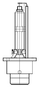  Лампа ксеноновая MLux D6S (P32d-1), 25 Вт, 4300К 000047238