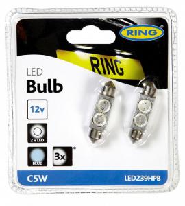Светодиодные лампы (led) Ring High Power C5W 38мм Blue LED239HPB (7702) б2