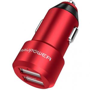  Зарядное устройство RAVPower 24W 4.8A with iSmart 2.0 Charging Tech красный (RP-VC006RD)