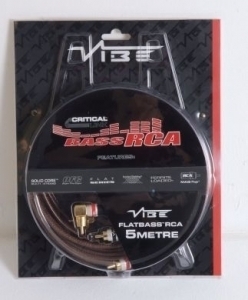  Кабель межблочный Vibe FlatBass RCA (5m)