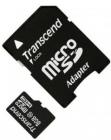 Карта памяти Transcend MicroSDHC 8GB Class 10 + adapter (TS8GUSDHC10)