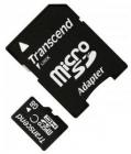 Карта памяти Transcend MicroSDHC 4GB Class 10 + adapter (TS4GUSDHC10)
