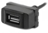 Разъем USB в штатную заглушку Carav 17-007 для Mitsubishi Lancer/Pajero/Space Wagon (1 порт)