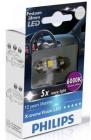 Philips Festoon BlueVision LED T10.5x38, 6000K, 128596000KX1 1шт