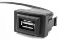 Разъем USB в штатную заглушку Carav 17-011 для а/м Chevrolet (1 порт)