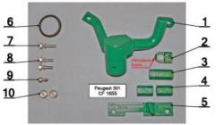 Construct 1655 Peugeot 301, Citroen C-elysee МКПП Модельный безштыревой блокиратор КПП