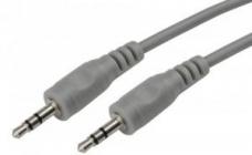 Кабель AUX AWM 110-06 Jack 3.5mm 1 м серый