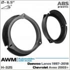 Подіуми для акустики AWM H-325 для автомобілів Daewoo, Chevrolet, Skoda, Volkswagen, Opel