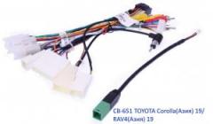 Комплект проводов для магнитол 16PIN CraftAudio CB-651 TOYOTA Corolla(Азия) 19, RAV4(Азия) 19