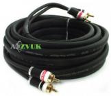 Кабель межблочный Vibe FLATSTEREO RCA 1M-V1