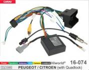 Перехідник для магнітол 9, 10.1 Carav 16-074 Citroen, Peugeot