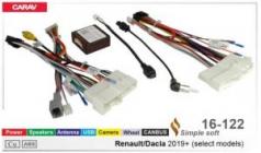 Перехідник для магнітол 9, 10.1 Carav 16-122 Dacia, Renault