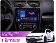 Teyes CC3 2k 4+32 Gb Volkswagen Scirocco 3 Mk3 2008-2014 (F1) 9