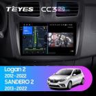 Teyes CC3 2K 4+32 Gb Renault Logan 2 2012-2019 Sandero 2 2014-2019 A 9 F1