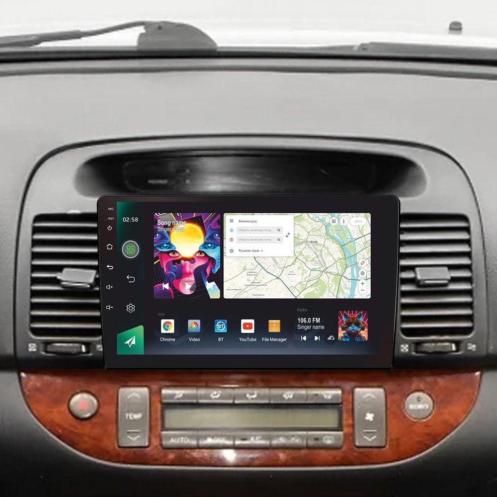 Штатна Магнітола SIGMA PRO 9464 ANDROID 12 4+64 Gb 4G DSP Toyota Camry 5 XV 30 2001-2006-A 9