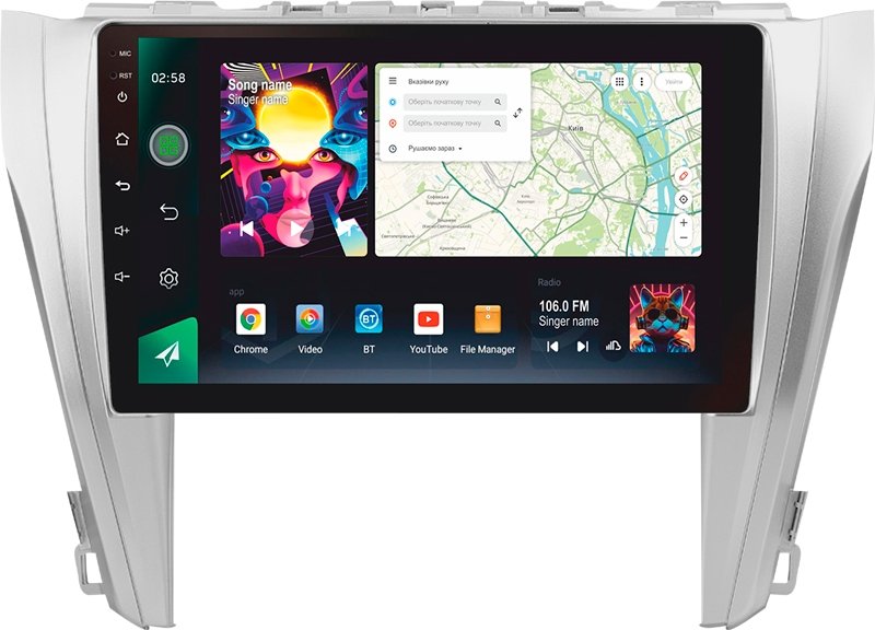 Штатна Магнітола SIGMA PRO 10464 ANDROID 12 4+64 Gb 4G DSP Toyota Camry 7 XV 50 55 2014-2017 A 10