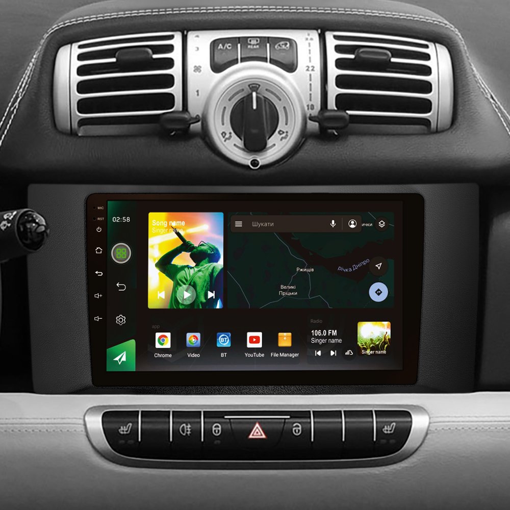 Штатна Магнітола SIGMA X9232 ANDROID 10 2+32 Gb 4G DSP Mercedes Benz Smart Fortwo 2 2010-2015 9