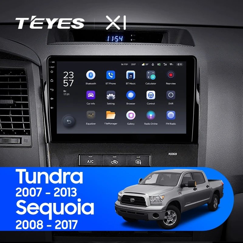 Штатная Магнитола Teyes X1 2+32Gb Wi-Fi Toyota Tundra XK50 2007-2013 Sequoia XK60 2008-2017 10