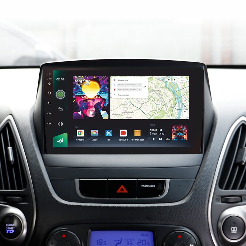 Штатна Магнітола SIGMA PRO 98128 ANDROID 12 8+128 Gb 4G DSP Hyundai Tucson 2 LM IX35 2009-2015 B 9 2k