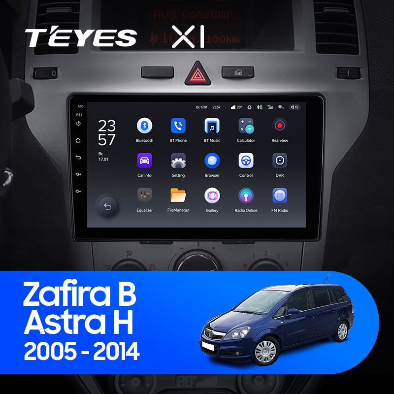 Штатная Магнитола Teyes X1 2+32Gb Wi-Fi Opel Zafira B 2005-2014 For Opel Astra H 2004-2014 9