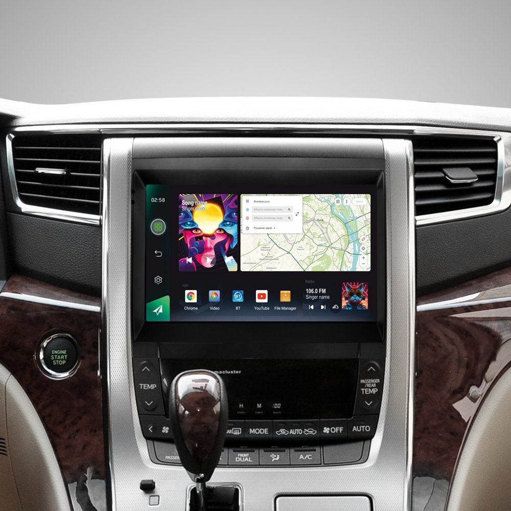 Штатна Магнітола SIGMA PRO 9464 ANDROID 12 4+64 Gb 4G DSP Toyota Alphard H20 2008-2014 9