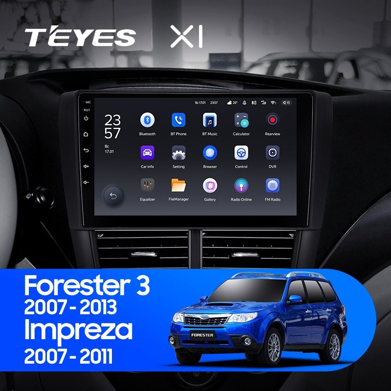 Штатная Магнитола Teyes X1 2+32Gb Wi-Fi Subaru Forester 3 SH 2007-2013 For Subaru Impreza GH GE 2007-2011 9