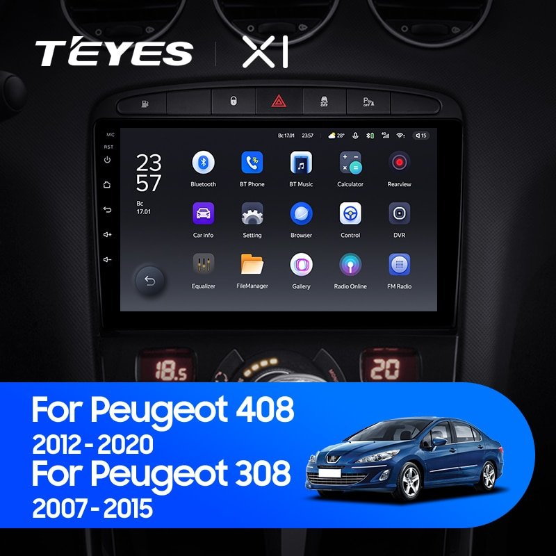 Штатная Магнитола Teyes X1 2+32Gb Wi-Fi Peugeot 408 1 T7 2012-2020 For Peugeot 308 2007-2015 9