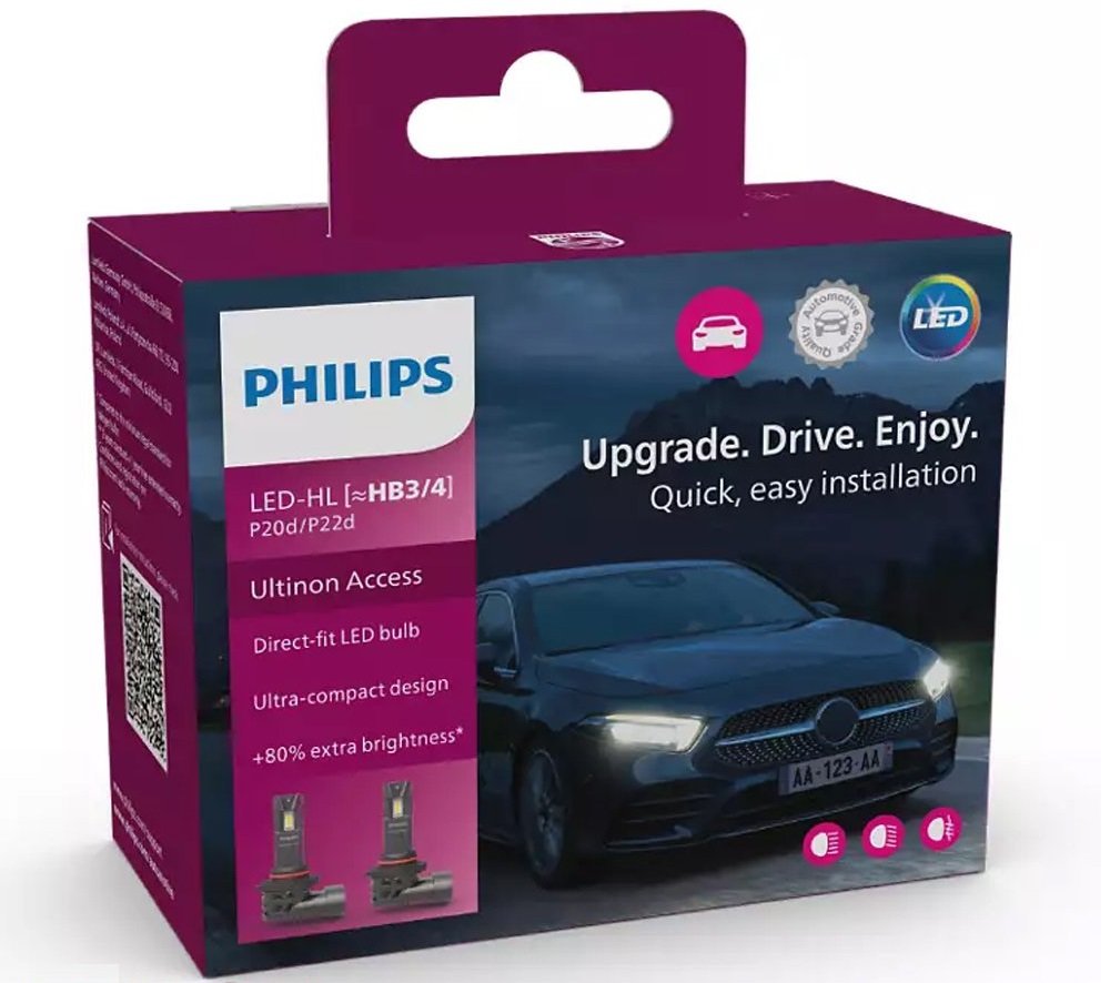 Светодиодные лампы (led) Philips HB3/HB4 12V 20W 6000K 11005U2500CX