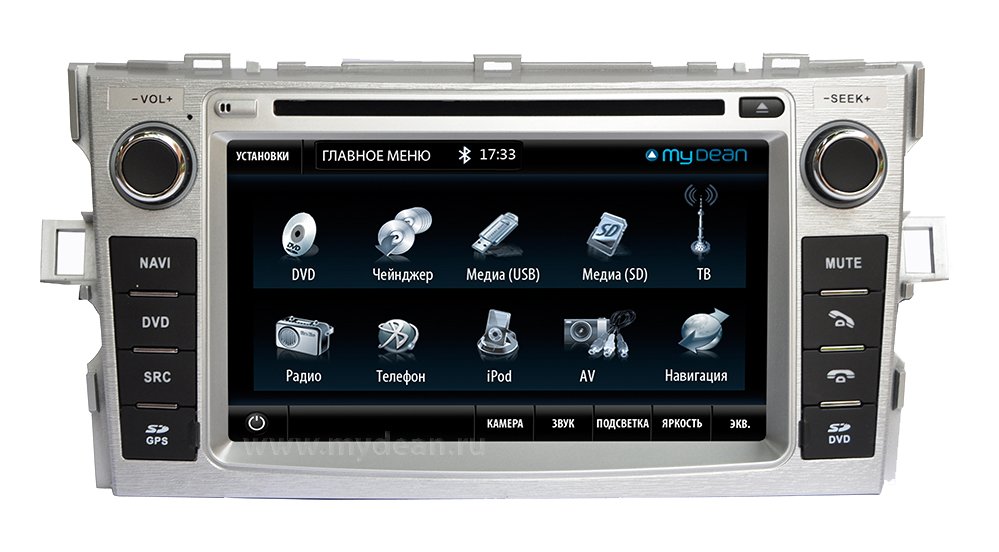 Штатна Магнітола MyDean 7202 (NEW) для встановлення в Toyota Verso
