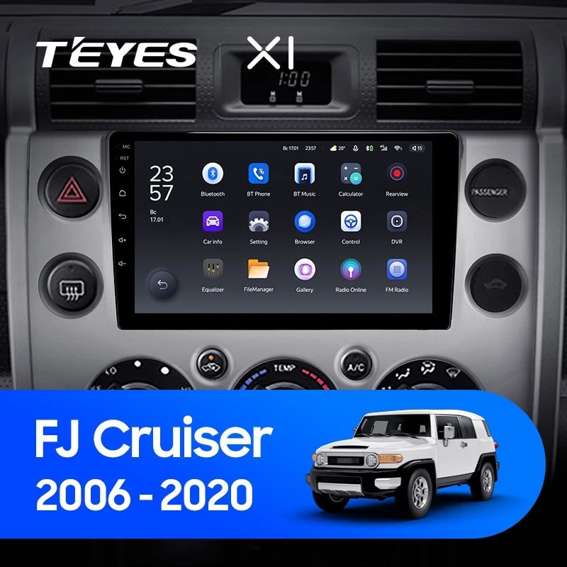 Штатная Магнитола Teyes X1 2+32Gb Wi-Fi Toyota FJ Cruiser J15 2006-2020 A 9