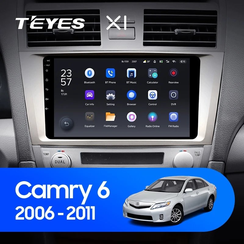 Штатная Магнитола Teyes X1 2+32Gb Wi-Fi Toyota Camry 6 XV 40 50 2006-2011 B 10
