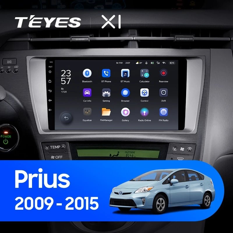 Штатная Магнитола Teyes X1 2+32Gb Wi-Fi Toyota Prius XW30 2009-2015 9