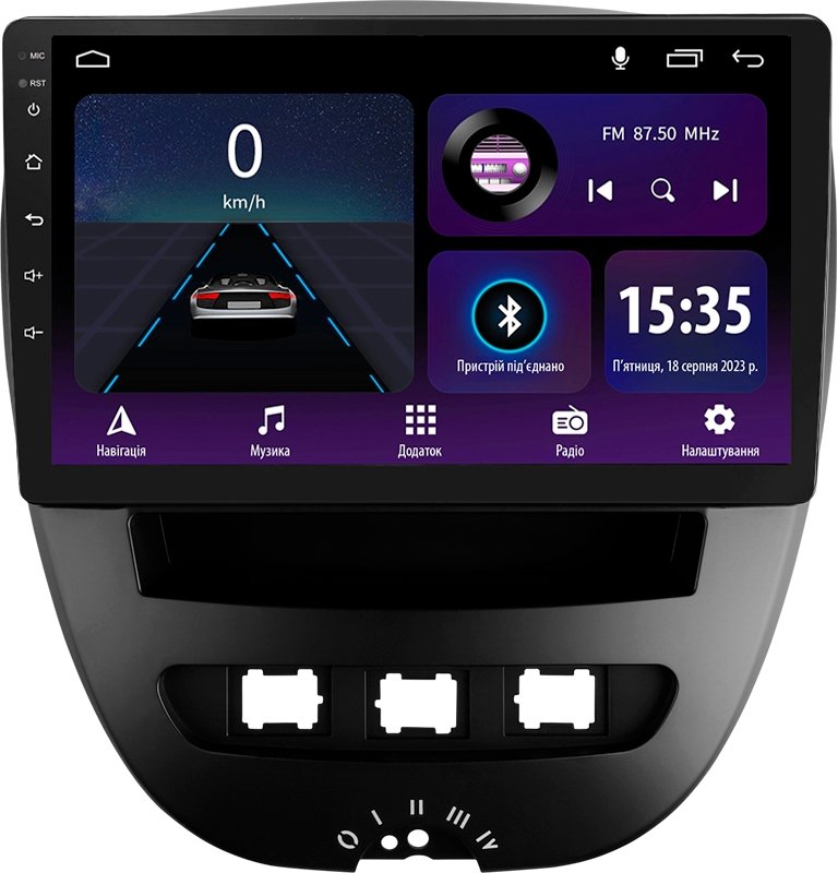 Штатная Магнитола SIGMA E9232 ANDROID 10 2+32 Gb Peugeot 107 Toyota Aygo 2005-2014 9