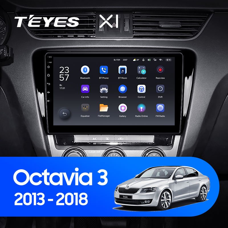 Штатная Магнитола Teyes X1 2+32Gb Wi-Fi Skoda Octavia 3 A7 2013-2018 10