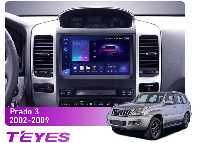 Штатная Магнитола Teyes CC3 2k 4+32 Gb Toyota Land Cruiser Prado 120 / Lexus GX470 J120 2002-2009 (F3) 9