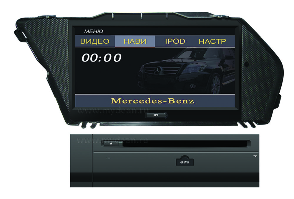 Штатна Магнітола MyDean 7208 (NEW) для установки в Mercedes-Benz GLK-Klasse (NTG4.5)