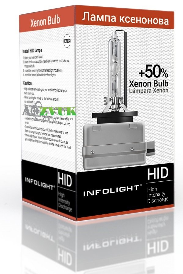  Ксеноновая лампа Infolight D1S (+50%) 5000K