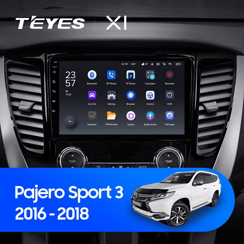 Штатная Магнитола Teyes X1 2+32Gb Wi-Fi Mitsubishi Pajero Sport 3 2016-2018 9