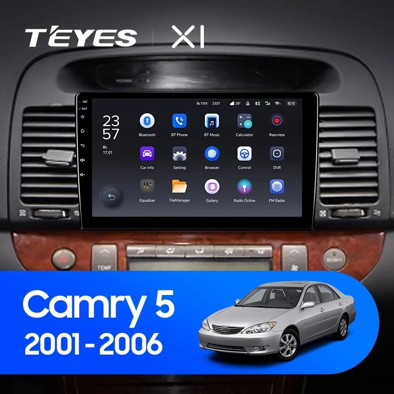 Штатная Магнитола Teyes X1 2+32Gb Wi-Fi Toyota Camry 5 XV 30 2001-2006 A 9