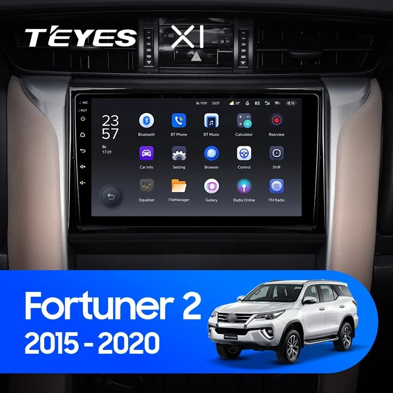 Штатная Магнитола Teyes X1 2+32Gb Wi-Fi Toyota Fortuner 2 2015-2018 9