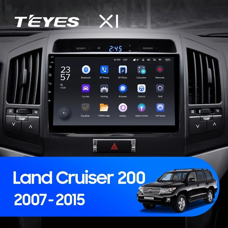 Штатная Магнитола Teyes X1 2+32Gb Wi-Fi Toyota Land Cruiser 11 200 2007-2015 10