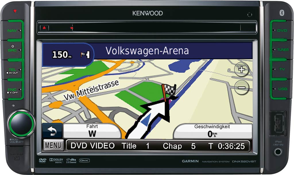 Штатна Магнітола Kenwood DNX-520 VBT