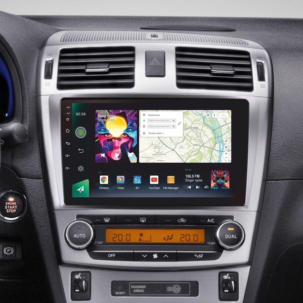 Штатна Магнітола SIGMA PRO 9464 ANDROID 12 4+64 Gb 4G DSP Toyota Avensis 3 2008-2015 9