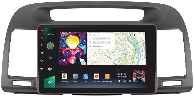 Штатна Магнітола SIGMA PRO 9464 ANDROID 12 4+64 Gb 4G DSP Toyota Camry 5 XV 30 2001-2006-A 9