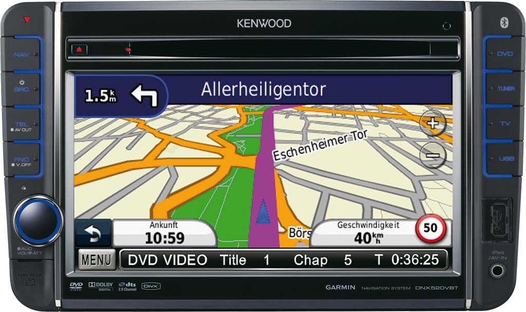 Штатна Магнітола Kenwood DNX-520 VBT