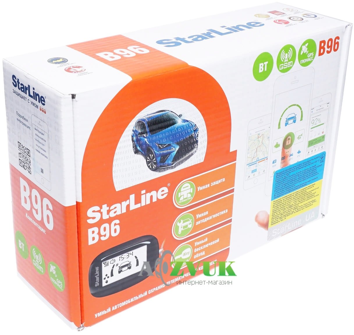 Автосигнализация StarLine B96 BT 2CAN+2LIN GSM/GPS Treeum