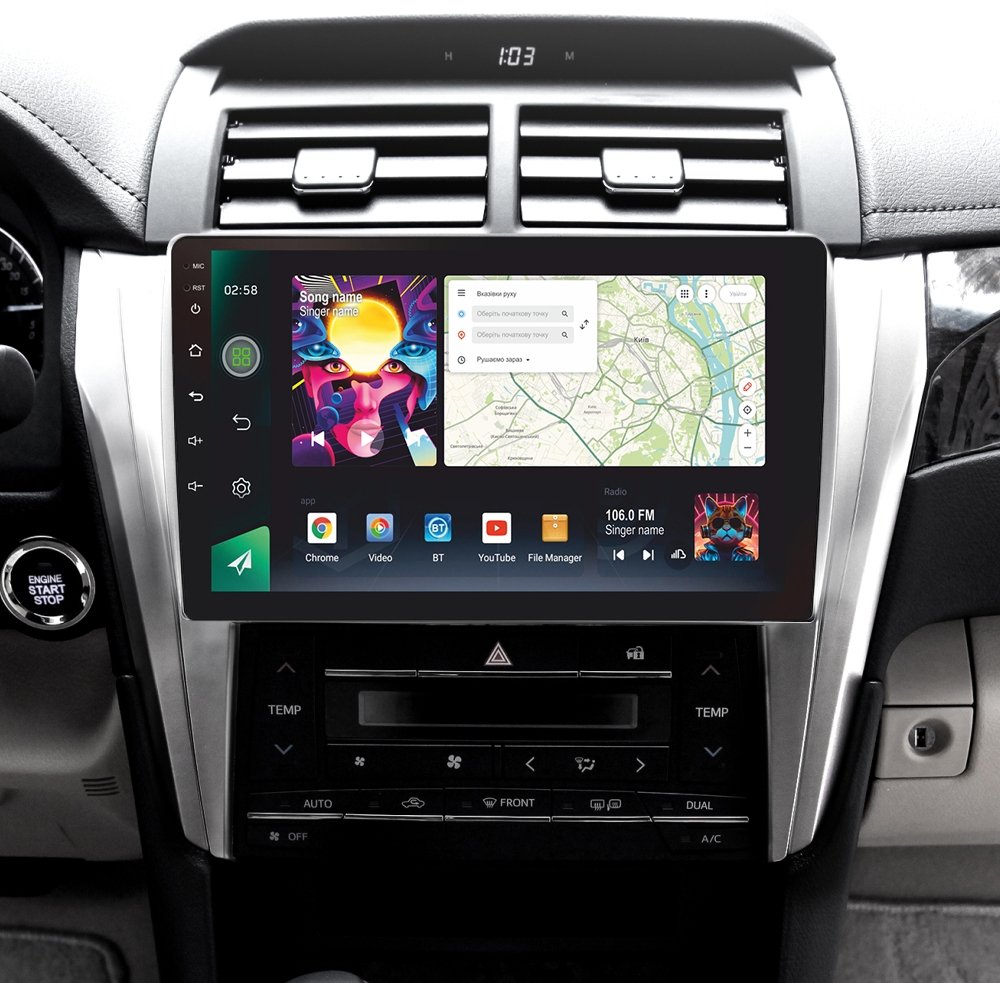 Штатна Магнітола SIGMA PRO 10464 ANDROID 12 4+64 Gb 4G DSP Toyota Camry 7 XV 50 55 2014-2017 B 10