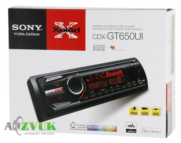 Автомагнитола Sony CDX-GT650UI